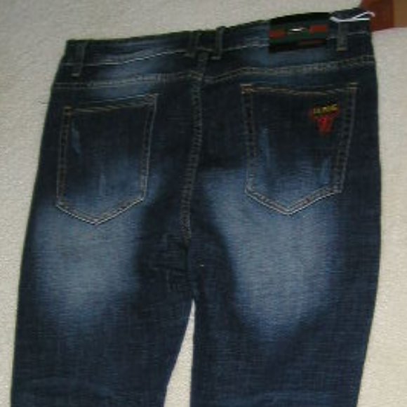 FC 2503 MEN Vouge Fashion (Size 36 Long) Distressed  Denim (Straight Leg) - Picture 8 of 16